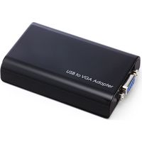 サンワダイレクト USB-VGA変換アダプタ（ディスプレイ増設・マルチディスプレイ対応・USB入力・VGA出力） 500-KC002N 1個（直送品）