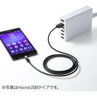 USB Type-Cケーブル　両面USB-A（オス）USB-C（オス）　1m　500-USB063　サンワサプライ　1本（直送品）
