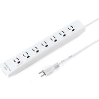 延長コード 電源タップ 5m 3P（ピン） 7個口 スイッチ ホワイト 700-TAP038 サンワサプライ 1個（直送品）