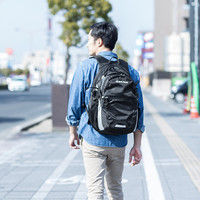 サンワダイレクト サイクリングバッグ（大容量・32リットル・3Dメッシュベルト・軽量・自転車通学通勤） 800-BYBP001 1個（直送品）