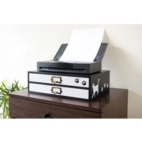 宮武製作所 猫のミニFAX台 幅350×奥行260×高さ110mm FX-05C 1台（直送品）