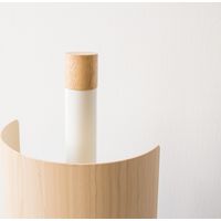 宮武製作所 木転写トイレットペーパースタンドTEER（ティール） ナチュラル 幅130×奥行130×高さ620mm TP-300M_NT 1個（直送品）