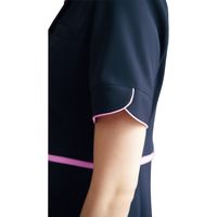 フォーク ワンピース ダークネイビー×ランジアパープル M 3019SC-17-M 1枚　白衣