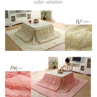 イケヒコ フィラメント素材 省スペース こたつ薄掛け布団単品 フィリップ 幅1800×奥行2200mm ブラウン  1枚（直送品）