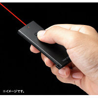 【処分品】サンワサプライ レーザーポインター LP-RD316BK 赤色レーザー カード型 ボタン電池 連続使用2時間（直送品）