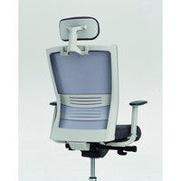 【軒先渡し】オリバー オフィスチェア ヘッドレストあり ブラック/スカイブルー S・CN-70・H・AC・PH・CF-19J 1脚（直送品）