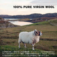 B.Bファニシング HarrisTweed（ハリスツイード） クッション 450×450mm ネイビーヘリンボーン HTCU-45NVH 1台（直送品）