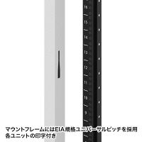 サンワサプライ 19インチサーバーラックパネルなし（24U）幅600×奥行1000×高さ1288mmライトグレー CP-SVN2410NPGYN 1台（直送品）