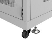 サンワサプライ19インチサーバーラックメッシュパネル仕様（24U）幅600×奥行900×高さ1288mmライトグレーCP-SVN2490MGYN 1台（直送品）