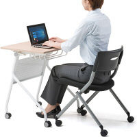 サンワサプライ フォールディングデスク 幅650×奥行500×高さ700mm 薄い木目 FLD-6550BRN 1台（直送品）