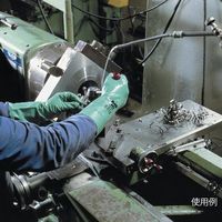 アズワン ニトリル手袋(滑止エンボス加工/内側綿加工仕上げ) M 492ー7 4-834-02 1双（直送品）