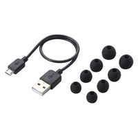 エレコム Bluetoothイヤホン/耳栓タイプ/FAST MUSIC/ LBT-HPC16BK 1個