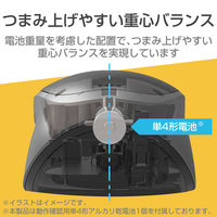 エレコム BlueLEDマウス/TIPS AIR/無線/3ボタン/ブラック M-TP10DBBK 1個