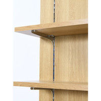 イヌイ 棚柱付きパネル収納ディスプレイ ナチュラル 600×350×1500mm PAS-003T 1台（直送品）