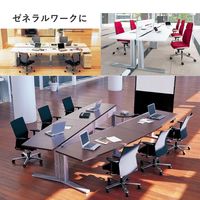 【組立設置付】プラス XF TYPE-L デスク167 幅1600×奥行700×高さ720mm ホワイトメープル/シルバー XL-167 1台（直送品）