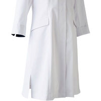 住商モンブラン ドクターコート レディス 7分袖 ホワイト×ネイビー M 71-139 1枚　白衣　ドクターコート