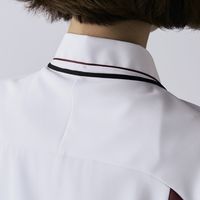 住商モンブラン スクラブ レディス 半袖 白×ワイン 6L 73-2106 1枚　スクラブ（直送品）