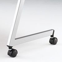 【組立設置込】イトーキ 折りたたみテーブル 天板抗菌 幕板付タイプ（棚付）ホワイト 幅1200×奥行450×高さ720mm 1台（直送品）