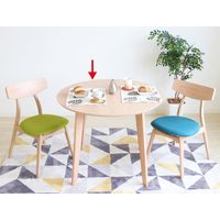 【軒先渡し】ヤマソロ ヤミー ダイニングテーブル 幅900×奥行900×高さ700mm ナチュラル 82-790 1台（直送品）