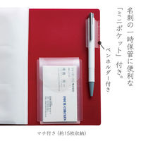 キングジム　フェイバリッツ　名刺ホルダー（透明）コンパクトタイプ　１列３段　１２０ポケット　黒　ＦＶ２２Ｔクロ