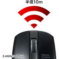 サンワサプライ ワイヤレス IR LEDマウス MA-WIR132BK 1個