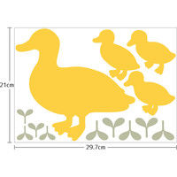 マッチングジャパン ウォールステッカー W ダブル お得 動物 鳥「水鳥」 CO-9004-AS（直送品）