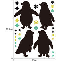 マッチングジャパン ウォールステッカー W ダブル お得 動物 海「ペンギン」 CO-9010-AS（直送品）