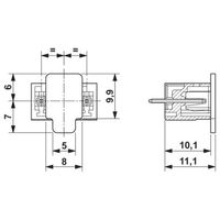 プリント基板用コネクタ ソケット 極数6 リフロー対応 MCV 0，5/ 6ーGー2，5 THT R44 1セット(220個)（直送品）