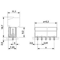 プリント基板用コネクタ ソケット 極数9 リフロー対応 MCV 1，5/ 9ーGー3，81 P26 THRR56 1セット(200個)（直送品）