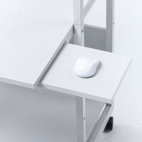 サンワサプライ パソコンラック 幅650×奥行655×高さ1200mm ライトグレー RAC-EC73 1台（直送品）