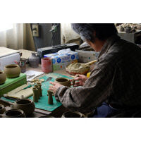 三陶 【萬古焼】2号ワン形うさぎ急須(約300cc) 16062 1個（直送品）