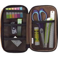 リヒトラブ ペンケース[ブックタイプ]ダブル 黄緑 A7555-6 1個