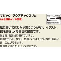 寺西化学工業 マジック アクアテックスリム 12色セット MAQ70C-12 1パック(12本入)