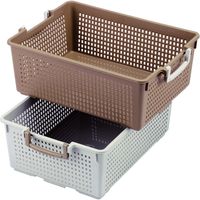 伊勢藤 フリーバスケット L ベージュ 4950672658817 1セット(4個)
