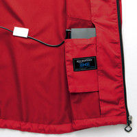 タルテックス HERO’S UNIFORM ベスト（空調服TM） レッド 4L 50196-009-4L（直送品）