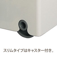 アスベル 防臭エバンペダルペール スリム 45L ゴミ箱 ブラウン 1個 フタ キャスター付ダストボックス 日本製 幅283×奥行き428×高さ580mm