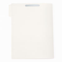 無印良品 発泡ポリプロピレン個別フォルダ A4用 4枚組 ホワイトグレー 1箱（60枚：4枚組×15） 良品計画