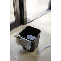 フタ付 収納バスケット タワー 12L ブラック 1個 山崎実業