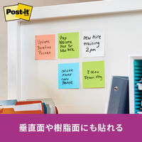 【強粘着】ポストイット 付箋 ふせん 75×25mm マルチカラー4 1ケース(8冊入) スリーエム 500SS-MC-4