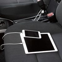 エレコム シガーチャージャー/2USBポート(自動識別)/4.8A/ブラック EC-DC03BK 1個