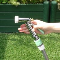 カクダイ ガオナ 散水ノズル 切替2種類 （ニップル付き ワンタッチ接続用 金属製 スプレーガン） GA-QB005（直送品）