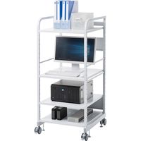 サンワサプライ 高耐荷重ラック 幅582×奥行650×高さ1289mm ライトグレー RAC-HL4 1台（直送品）