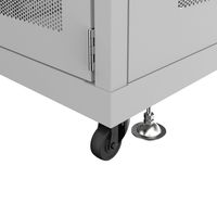 サンワサプライ 19インチサーバーラック メッシュ（36U） 幅600×奥行900×高さ1820mm ライトグレー CP-SVN3690MGYN 1台（直送品）