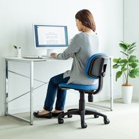 サンワサプライ エコロジーチェア ブルー SNC-E10BL 1脚（直送品）