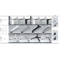 【組立設置込】コクヨ JUTO 会議テーブル Rエッジ T脚 キャスター 塗装脚 幅2100×奥行1000×高さ720mm ホワイト/ブラック 1台（直送品）