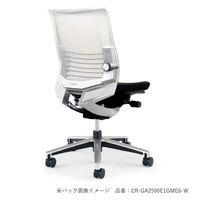 【組立設置込】コクヨ インスパイン オフィスチェア ローバック 可動肘 ポリウレタン巻きキャスター 布張 ホワイトグレー/ターコイズ 1脚（直送品）