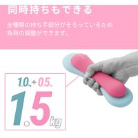 ダンベル スリムタイプ 0.5ｋｇ 筋トレ 1個入り ウォーキング ピンク エクリアスポーツ HCF-DBS05PN エレコム 1個