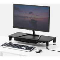 サンワサプライ USBハブ・引出し付机上ラック MR-LC805BK 1個（直送品）