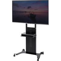 サンワサプライ 32～65インチ対応 液晶ディスプレイスタンド 幅912×奥行628×高さ1890mm ブラック CR-PL34BK 1台（直送品）