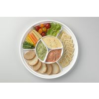 イノマタ化学 ディップパーティーディッシュ（オードブル皿） ホワイト 1073 3個（直送品）